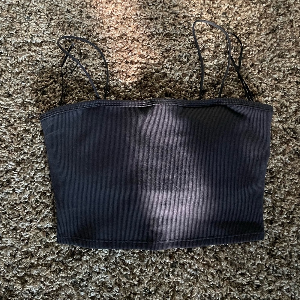 Alo Yoga Goddess ribbed bandeau top